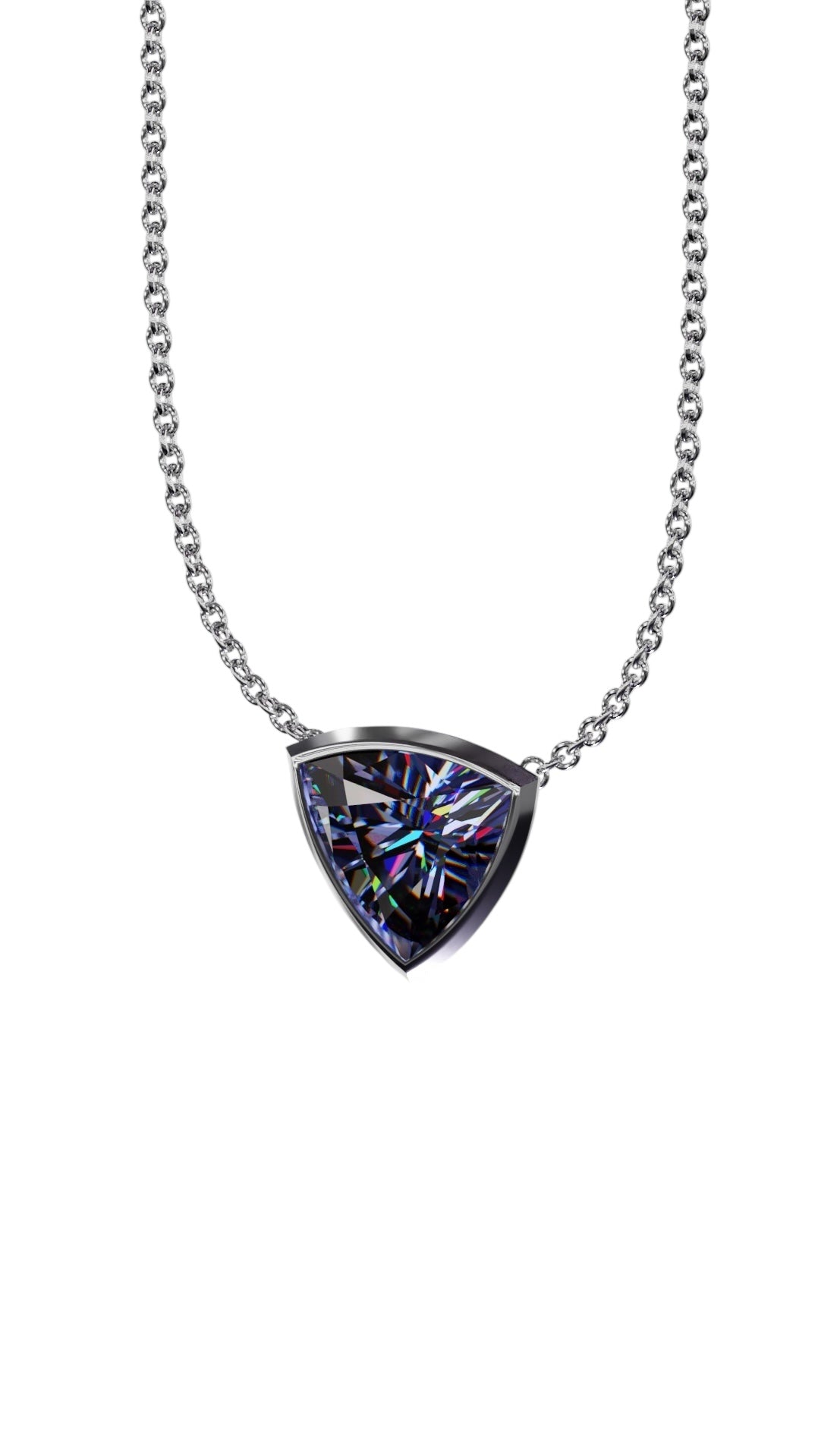 Bezel Solitaire Tanzanite Pendant