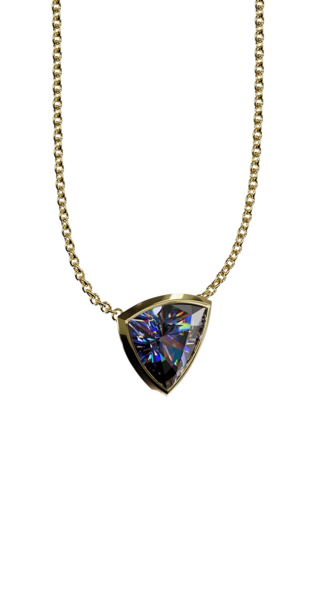 Bezel Solitaire Tanzanite Pendant
