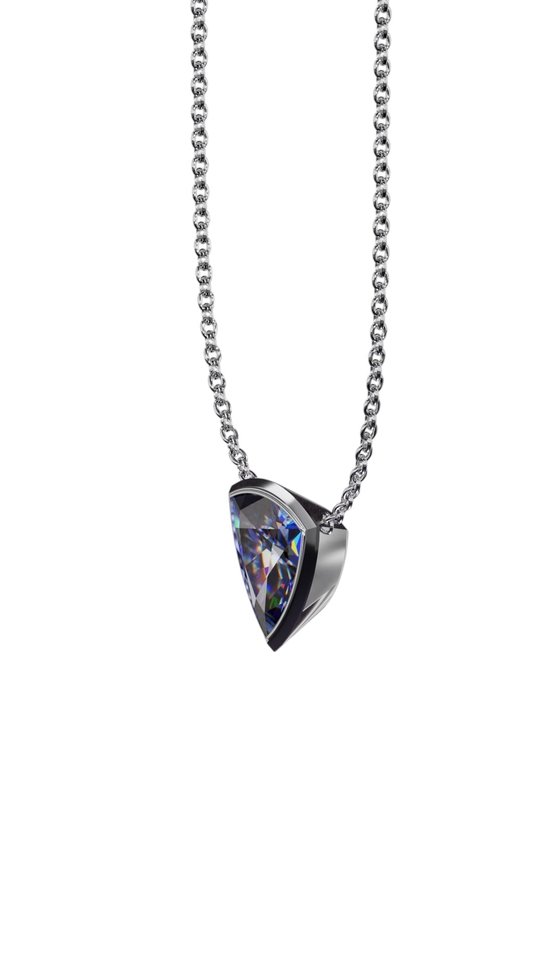 Bezel Solitaire Tanzanite Pendant