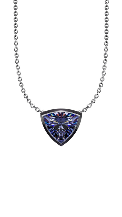 Bezel Solitaire Tanzanite Pendant