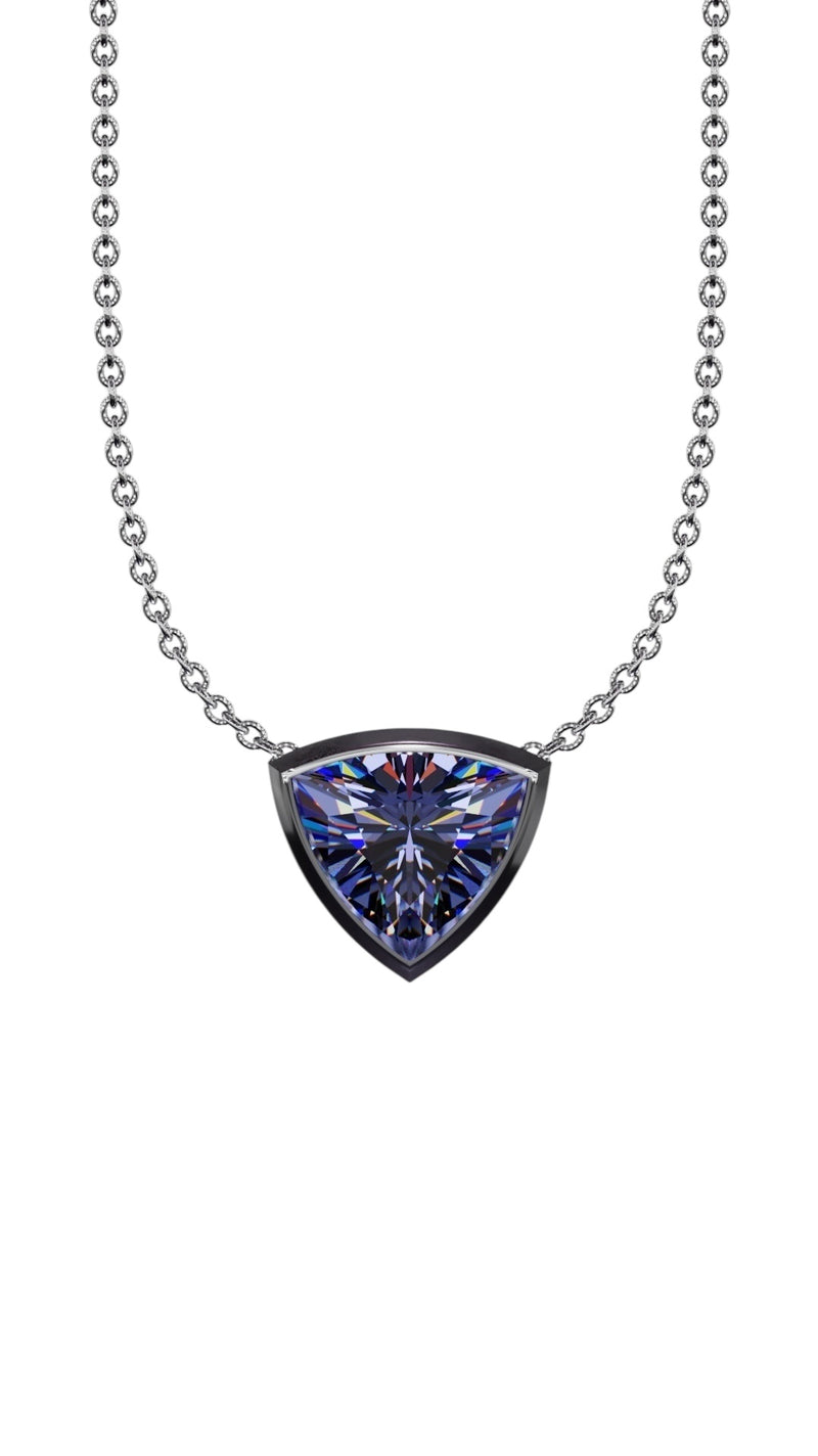 Bezel Solitaire Tanzanite Pendant