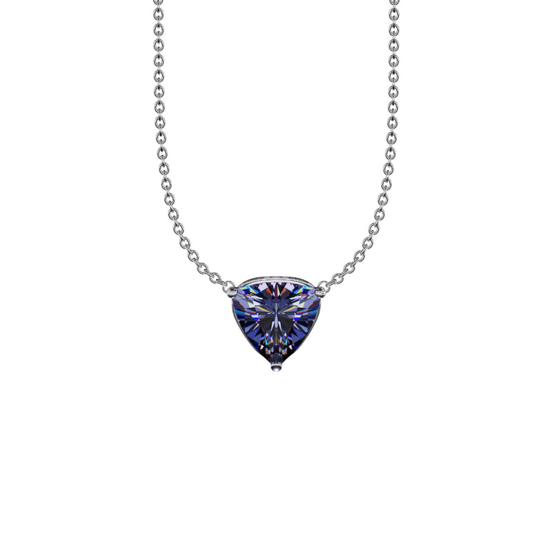 Floating Solitaire Tanzanite Pendant