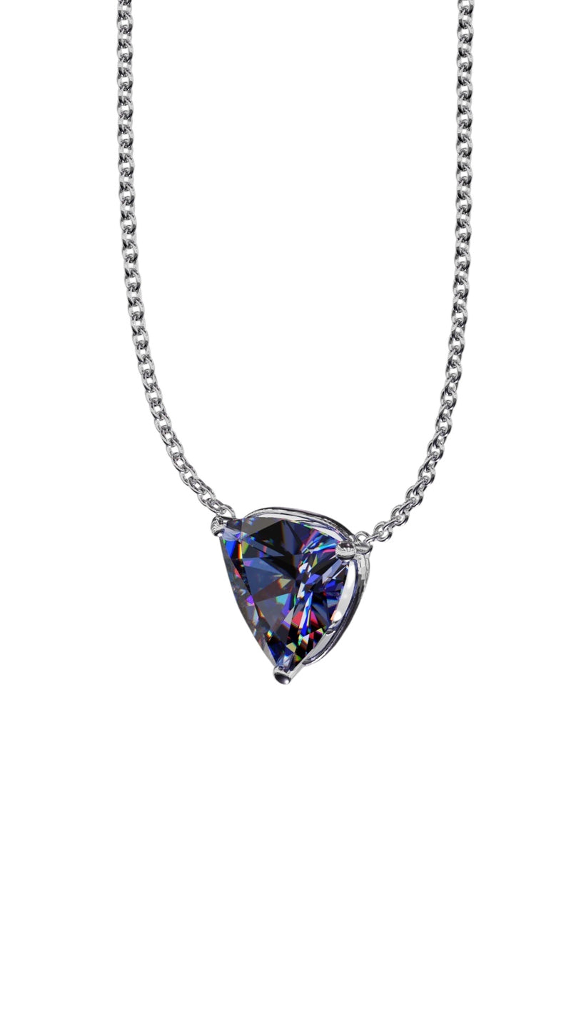 Floating Solitaire Tanzanite Pendant