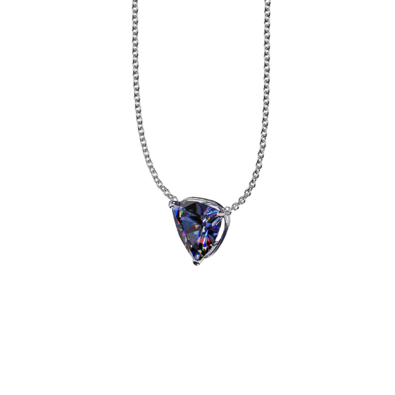 Floating Solitaire Tanzanite Pendant